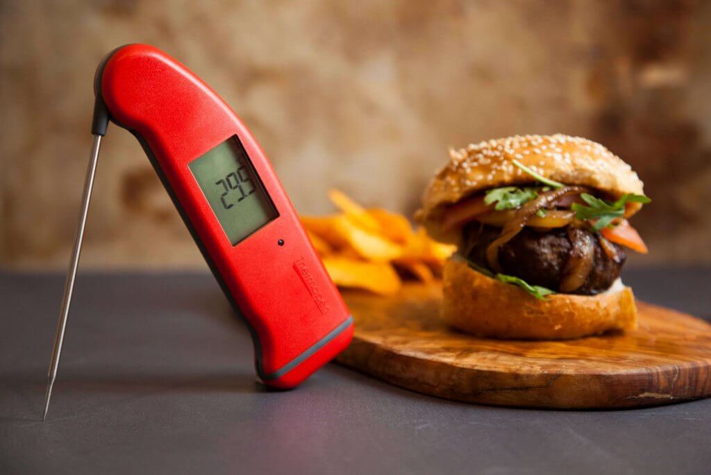 Thermapen and burger