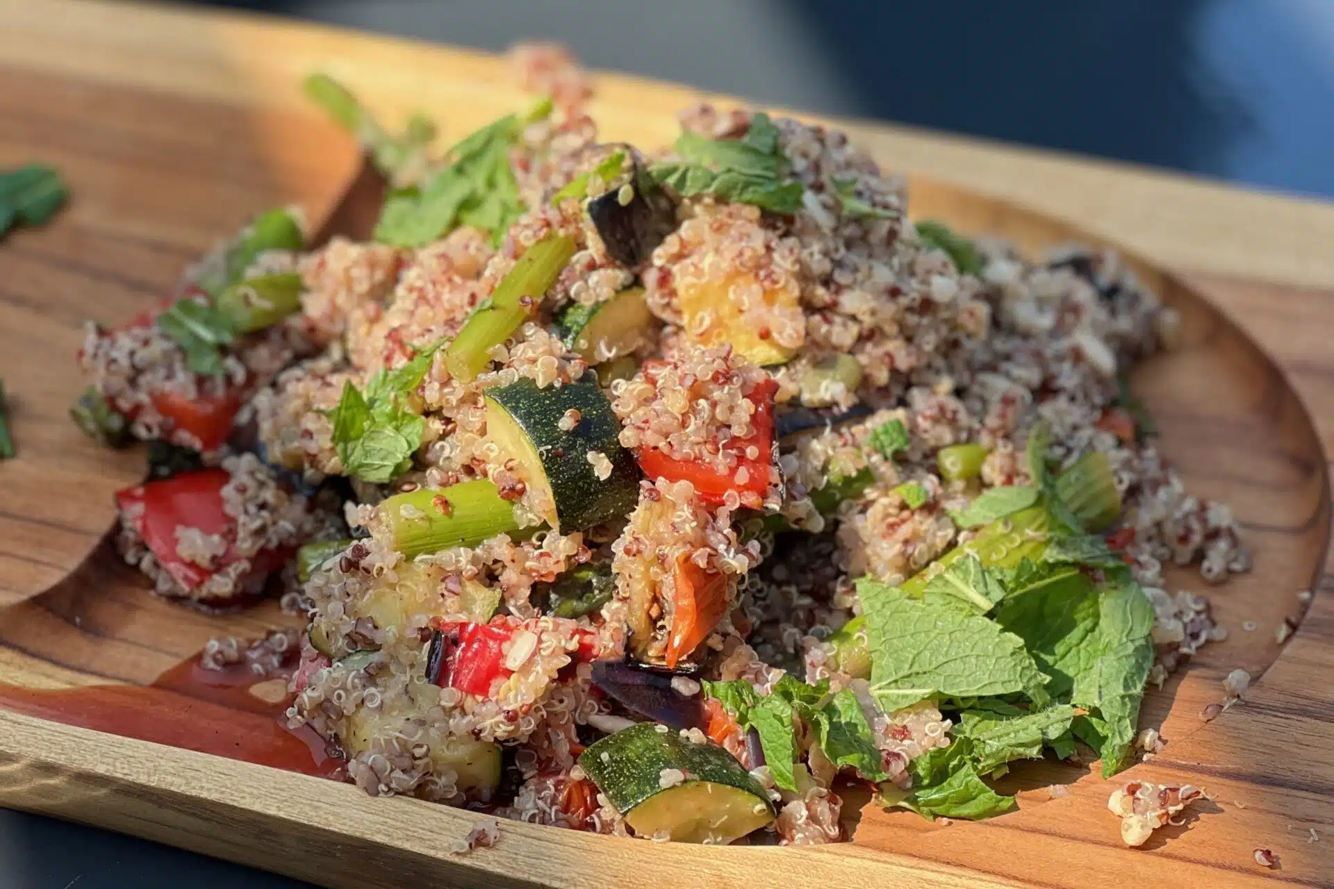 Roasted veg quinoa