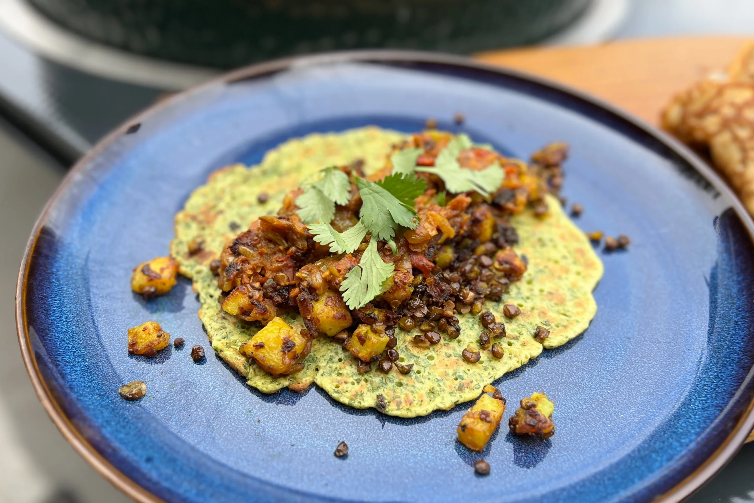 Curried Chickpea Pancakes